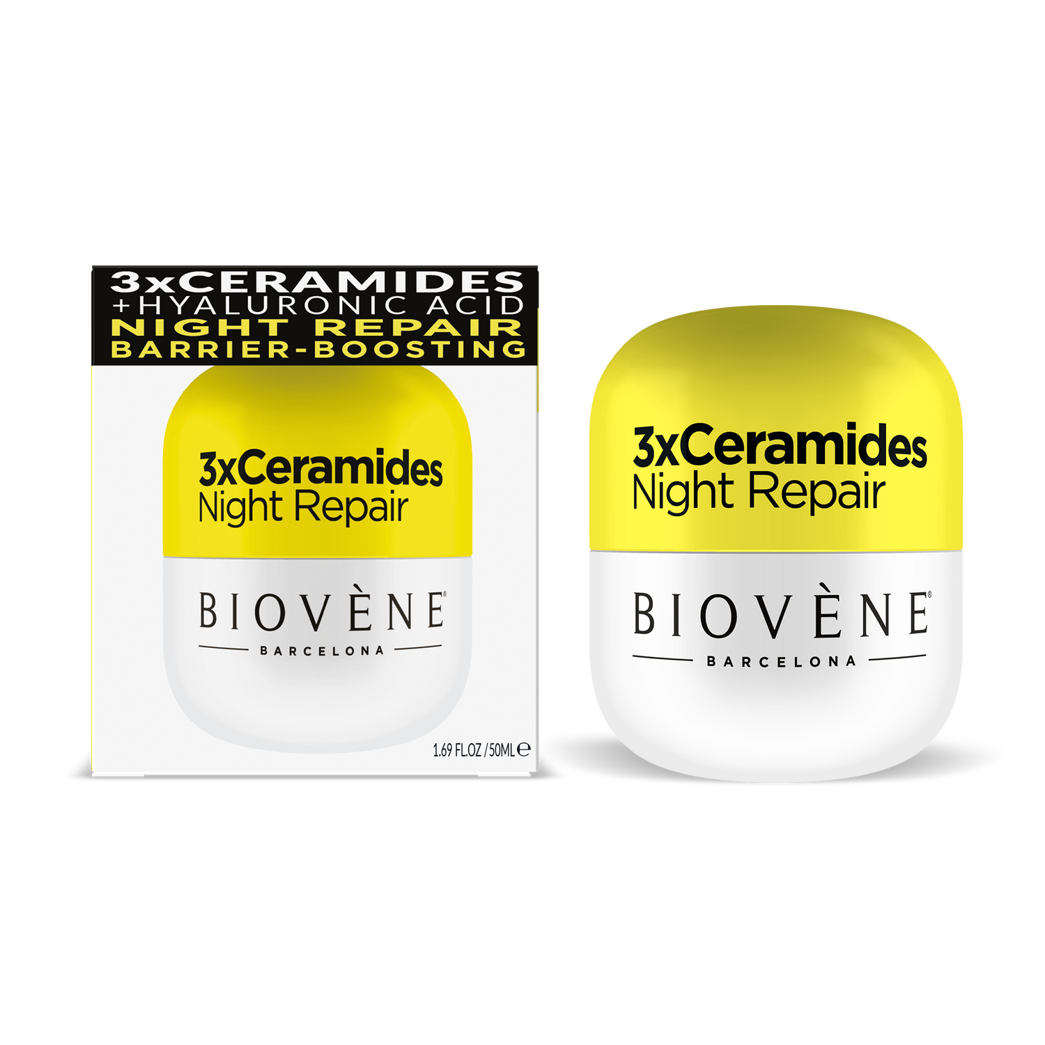 3X CERAMIDES NIGHT REPAIR Barrier-Boosting Night Cream with Extra-Hydrating HA, Ceramides, CICA &amp; Organic Banana